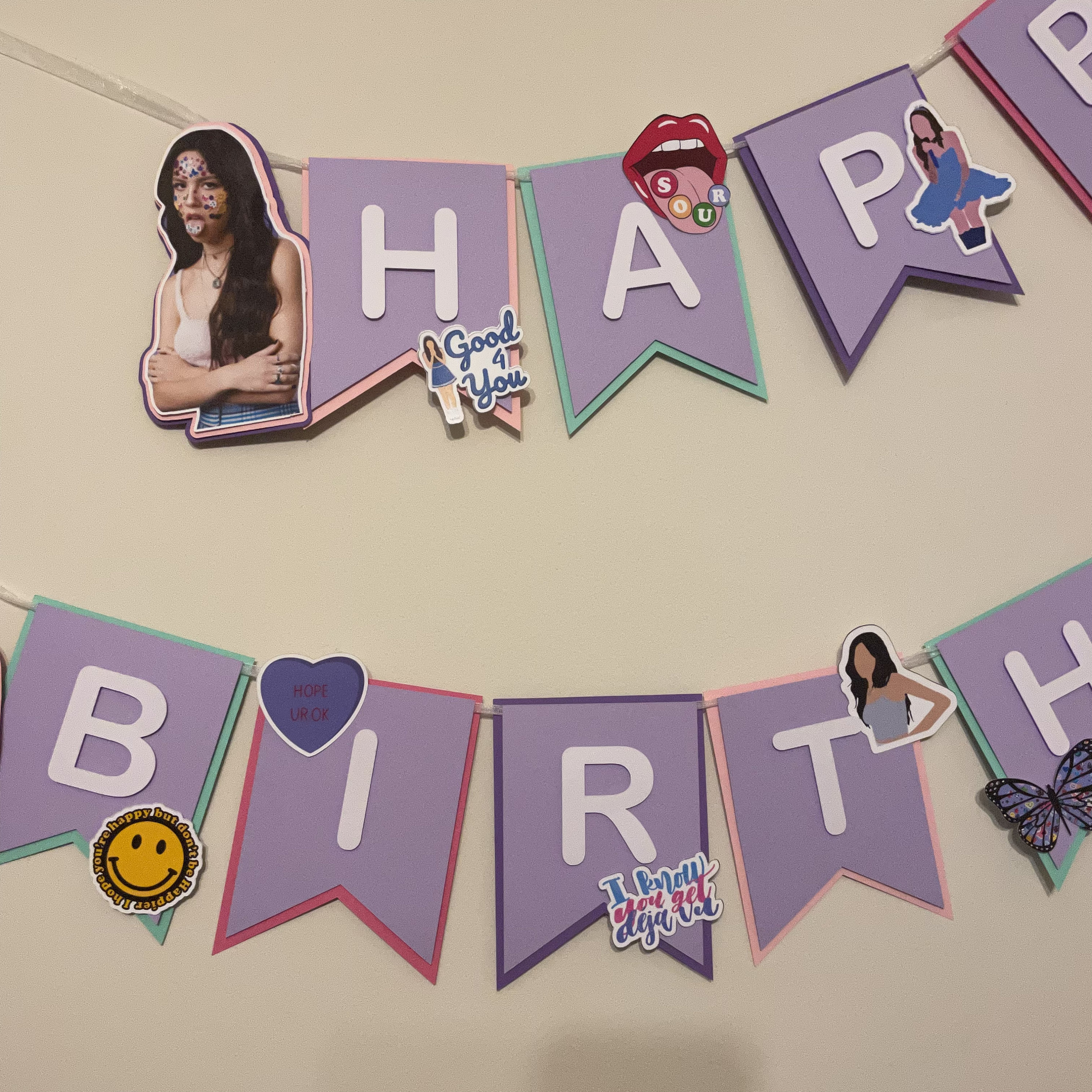 Olivia Rodrigo Birthday Banner Olivia Rodrigo Party Decor - Etsy UK