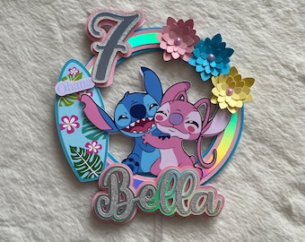 Stitch Cake Topper, Stitch Party Decorations, Stitch Shaker Cake Topper,  Shaker Cake Topper, Stitch Cake Decorations, Stitch Birthday -  Israel