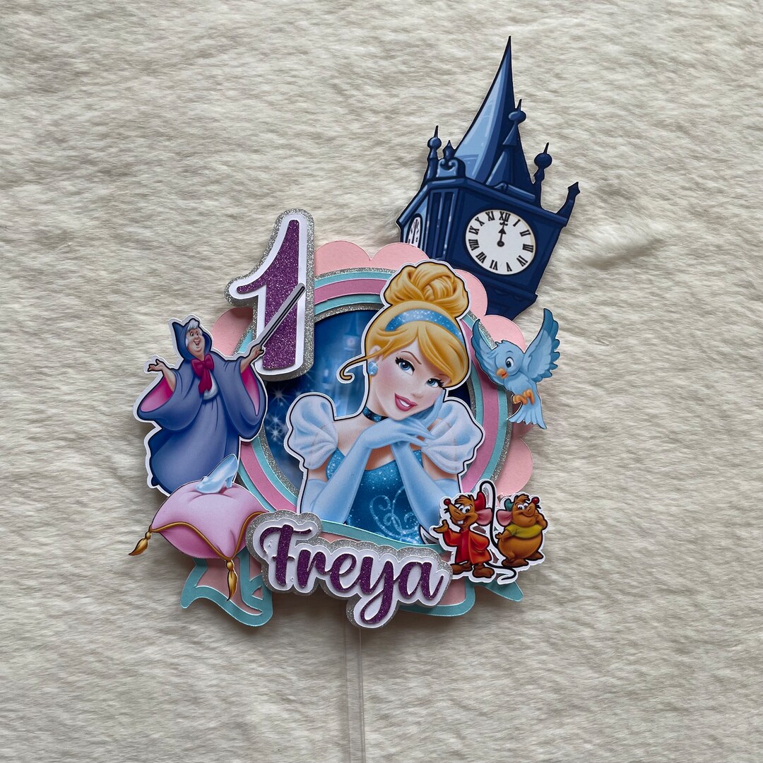 Cinderella Cake Topper, Princess Cake Topper Party - Etsy