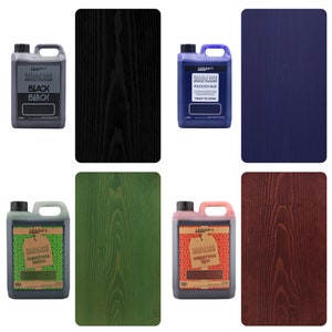 Wood Penetrating Stain Water Based For All Wood Types - Colours - Perfect for DIY, Craft Projects & Unique Furniture Finishes