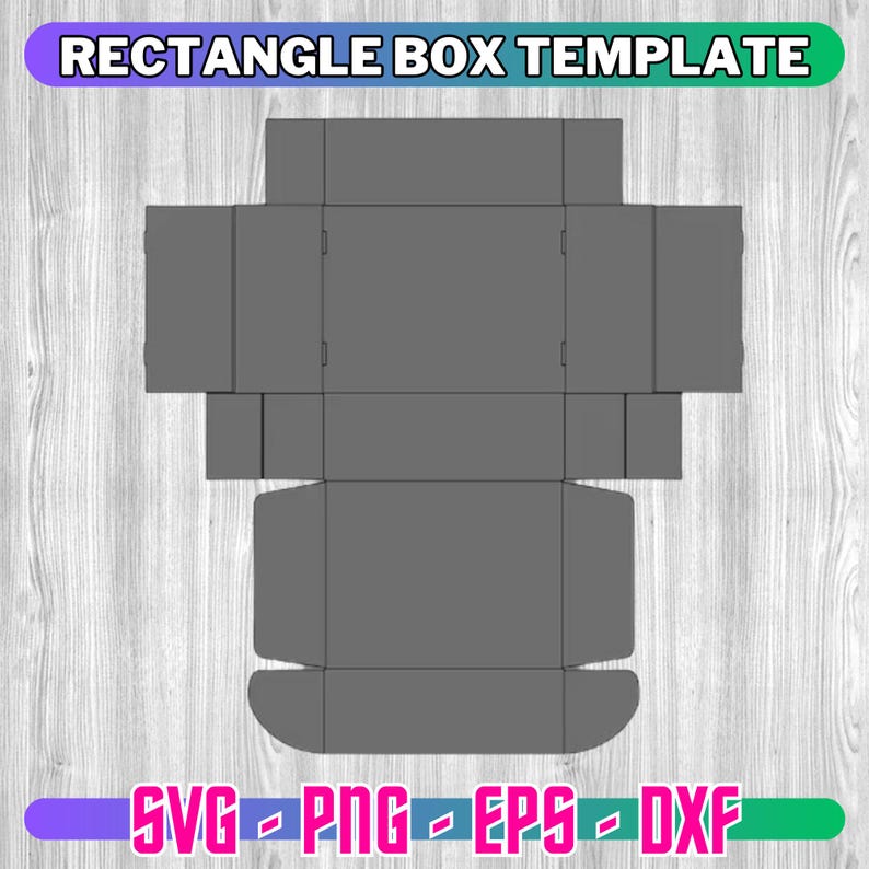 Rectangle Box Template Svg, Box Template Svg, Packaging Box Svg ...