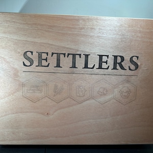 Settlers of Catan Game Storage Including Expansions image 1