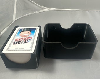 Card Game Magnetic Deck Storage Case for Games Such as Monopoly Deal, Uno, Phase 10, and more. Magnetic Closing Mechanism