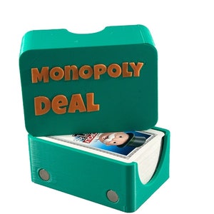 Monopoly Deal magnetische kaartspel opbergdoos