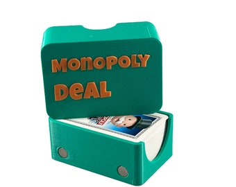 Monopoly Deal Magnetic Card Game Storage Case