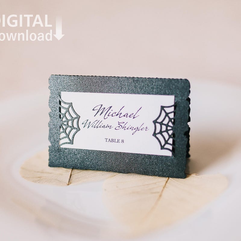Halloween Place Card - Etsy