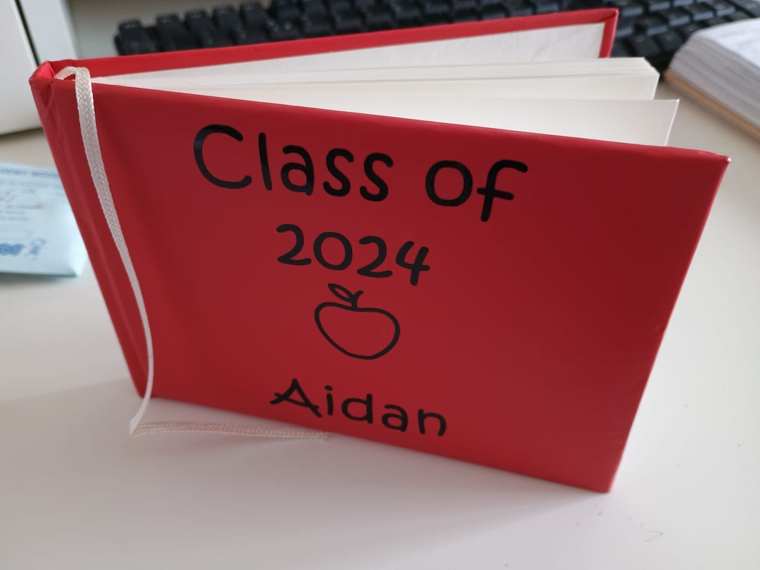 School Leaver's Autograph Book 2024. Personalised Etsy UK