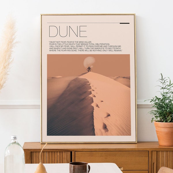 DUNE – Inspired Movie Poster Print | Movie Art Print | Wall Art Decor | Home Decor