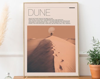 DUNE – Inspired Movie Poster Print | Movie Art Print | Wall Art Decor | Home Decor
