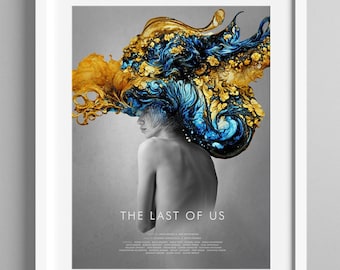 The Last of Us: Inked Portraits | No.1 | (US) | Movie Poster theme inspired | Video Game Art | Wall Art Decor | Home Decor
