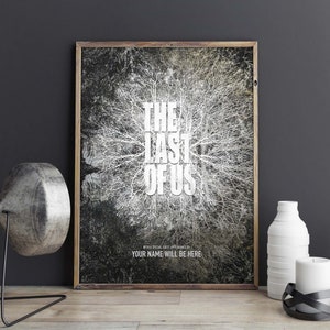 TLOU | Custom personalized | Printable Digital with custom name | Video Game Art | Wall Art Decor | The Last Of Us | Great Gift