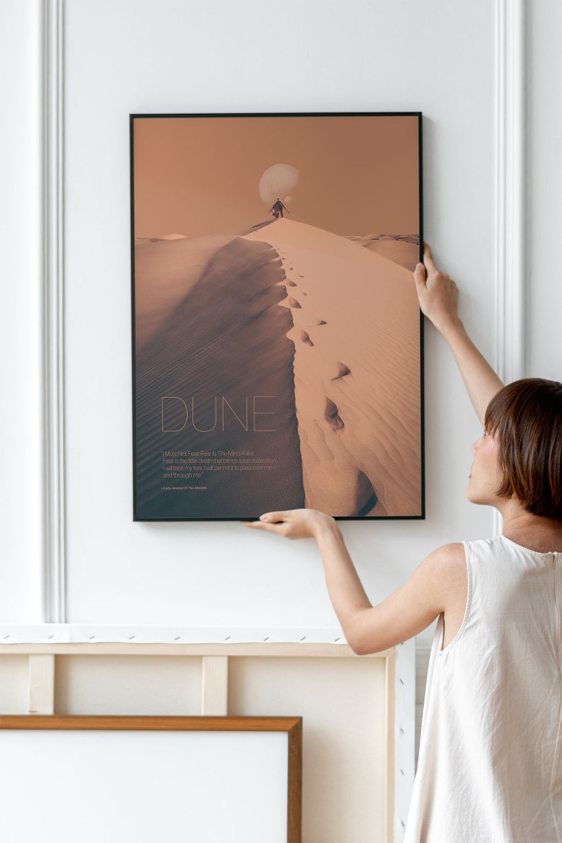Image showcasing Poster Inspired by DUNE Movie Art Print Wall Art Decor - Etsy