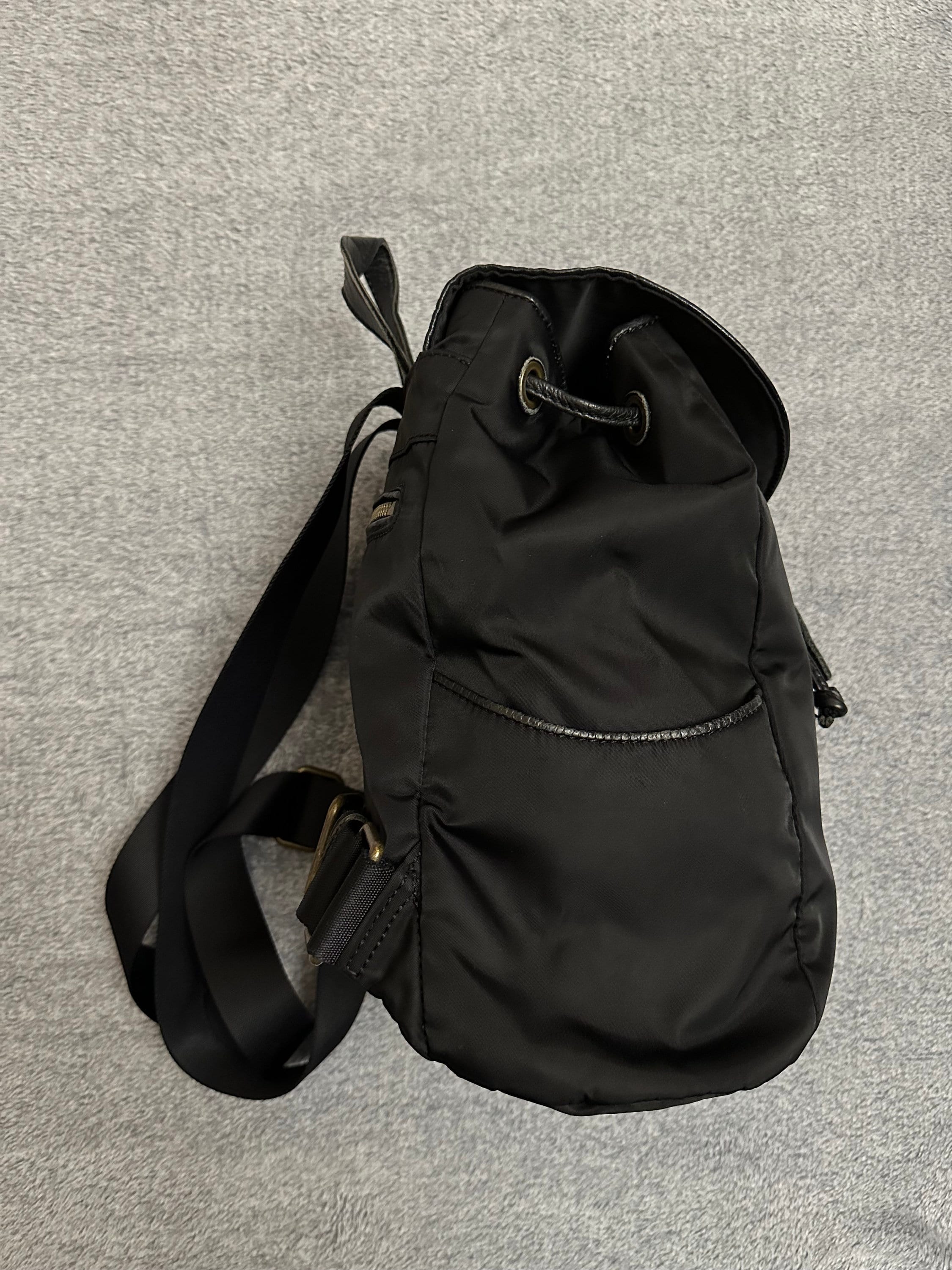 LIEBESKIND BERLIN Black Nylon/leather Womens Backpack Sz  display picture 1