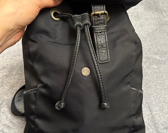 Liebeskind Berlin Backpack Womens Medium Black Leather Drawstring Bucket Bag Liebeskind berlin sioux backpack - Gem main image 3