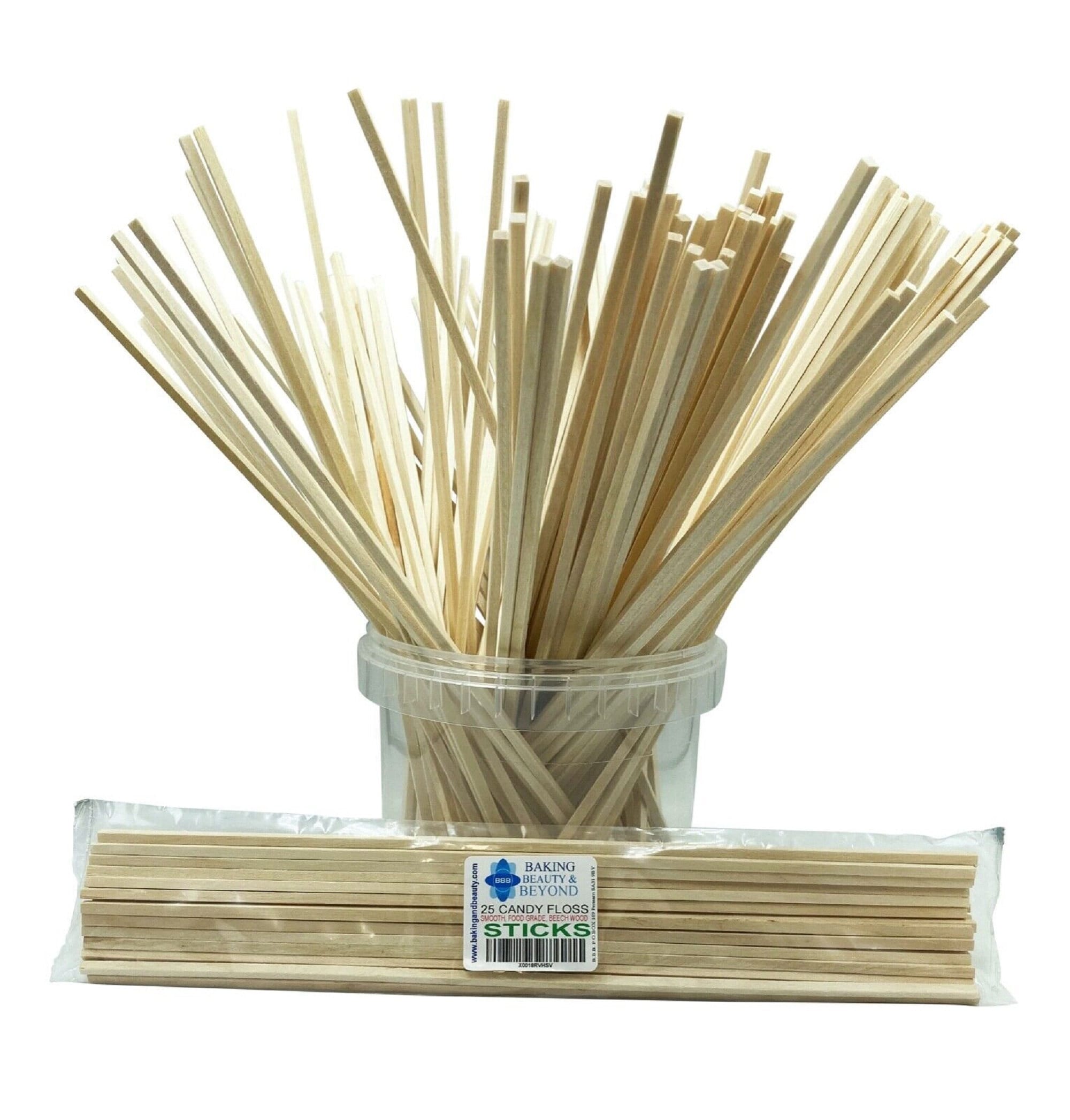 30cm Wooden Craft Sticks Hardwood Dowels Poles Cake Tiers 6mm Diameter 15  Pack 