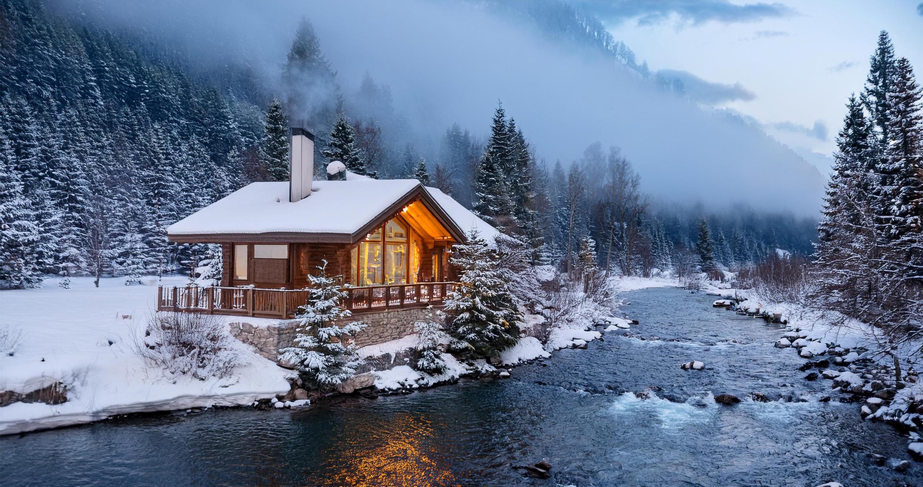 Cozy Cabin Wallpaper: 4K Rustic Forest Escape (digital Download) - Etsy
