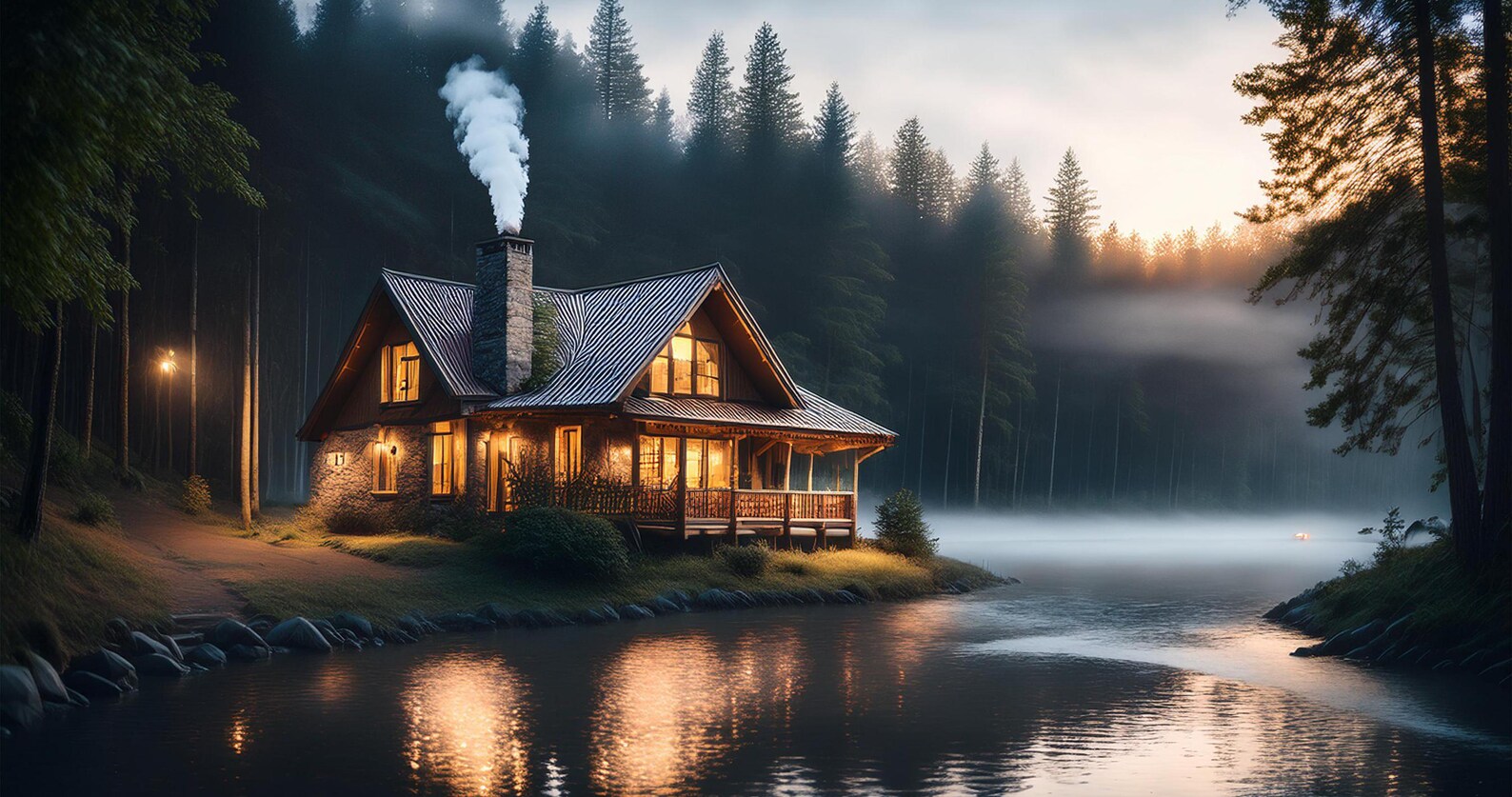 Cozy Cabin Wallpaper: 4K Rustic Forest Escape (digital Download) - Etsy