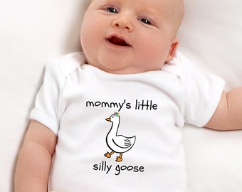 Baby Boy Coming Home Outfit, Mommy's Little Silly Goose Infant Baby Bodysuit, Newborn Girl Coming Home, Baby Boy Easter Outfit, Silly Gifts