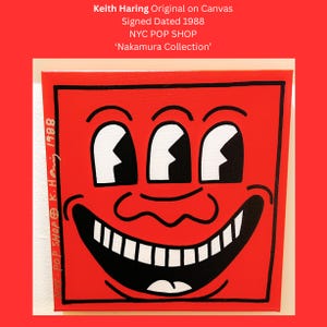 Keith Haring Original, Keith Haring Artwork Original, Pop Art Original, Keith Haring Artwork Signed, Pop Art Haring, Keith Haring,
