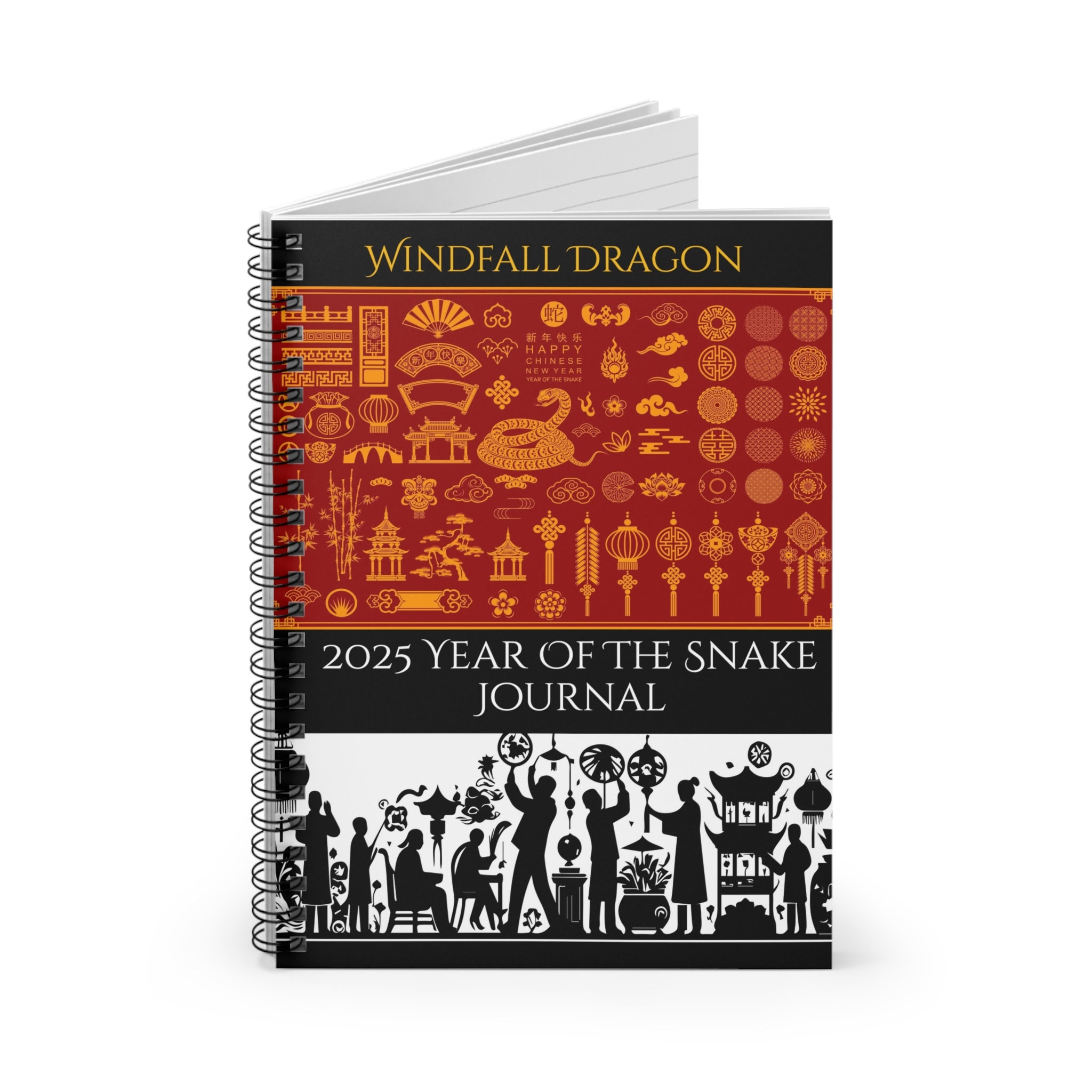 Spiral Notebook Snake 2025, Spiral Notebook Journal Snake 2025, Year of