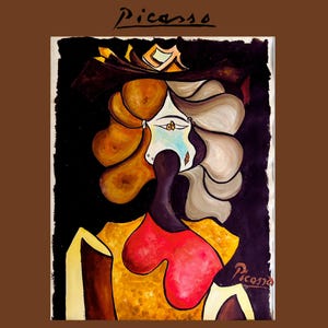 Picasso Original Framed, Picasso Original on Paper Signed, Pablo Picasso Original Signed Dated, Fine Art Original, Modern Art Original,