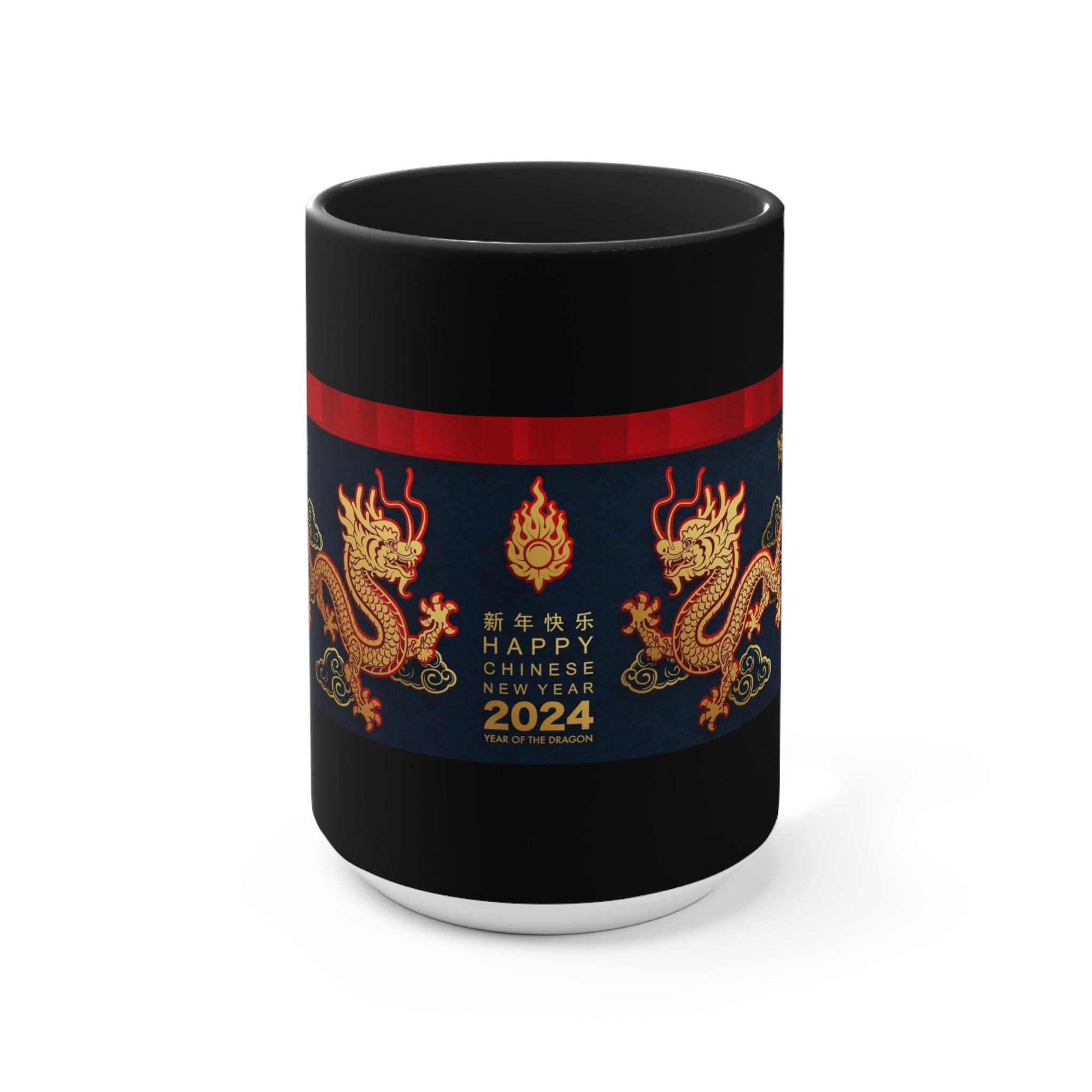Dragon Accent Mugs, Dragon 2025 Mugs, Lunar New Year Mugs Dragon