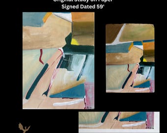 Richard Diebenkorn Original Artwork, Mid Century Modern Art,