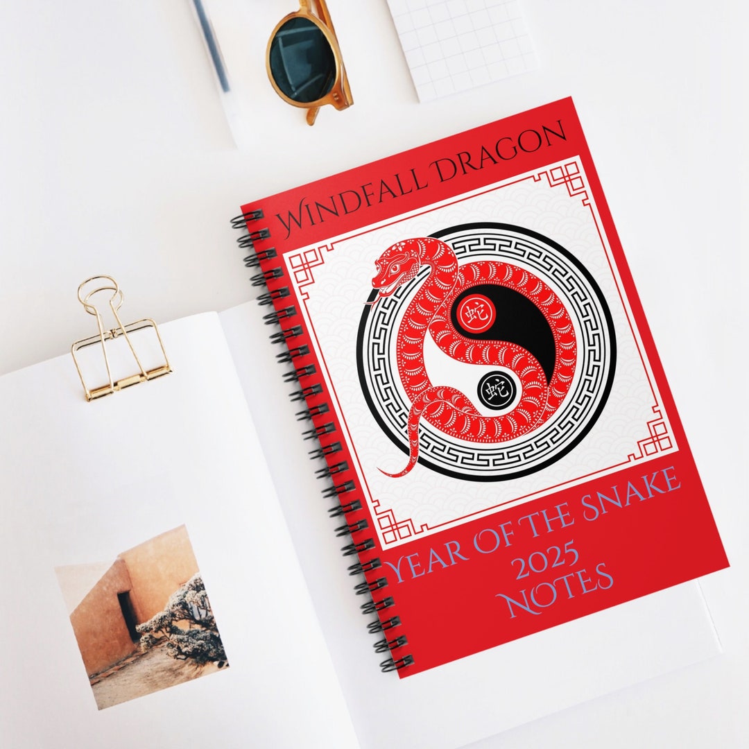 Spiral Notebook Snake 2025, Lunar New Year 2025, Spiral Notebook Snake