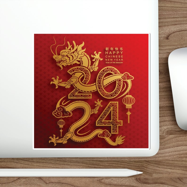 Dragon 2024 Stickers, Lunar New Year Dragon Sticker, Dragon Stickers