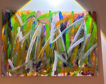 Joan Mitchell Original Oil Painting: Abstract Expressionism Artwork, 1960s