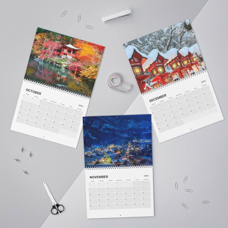 Japan Calendar 2024, Calendar 2024 Japan, Calendar Photography 2024