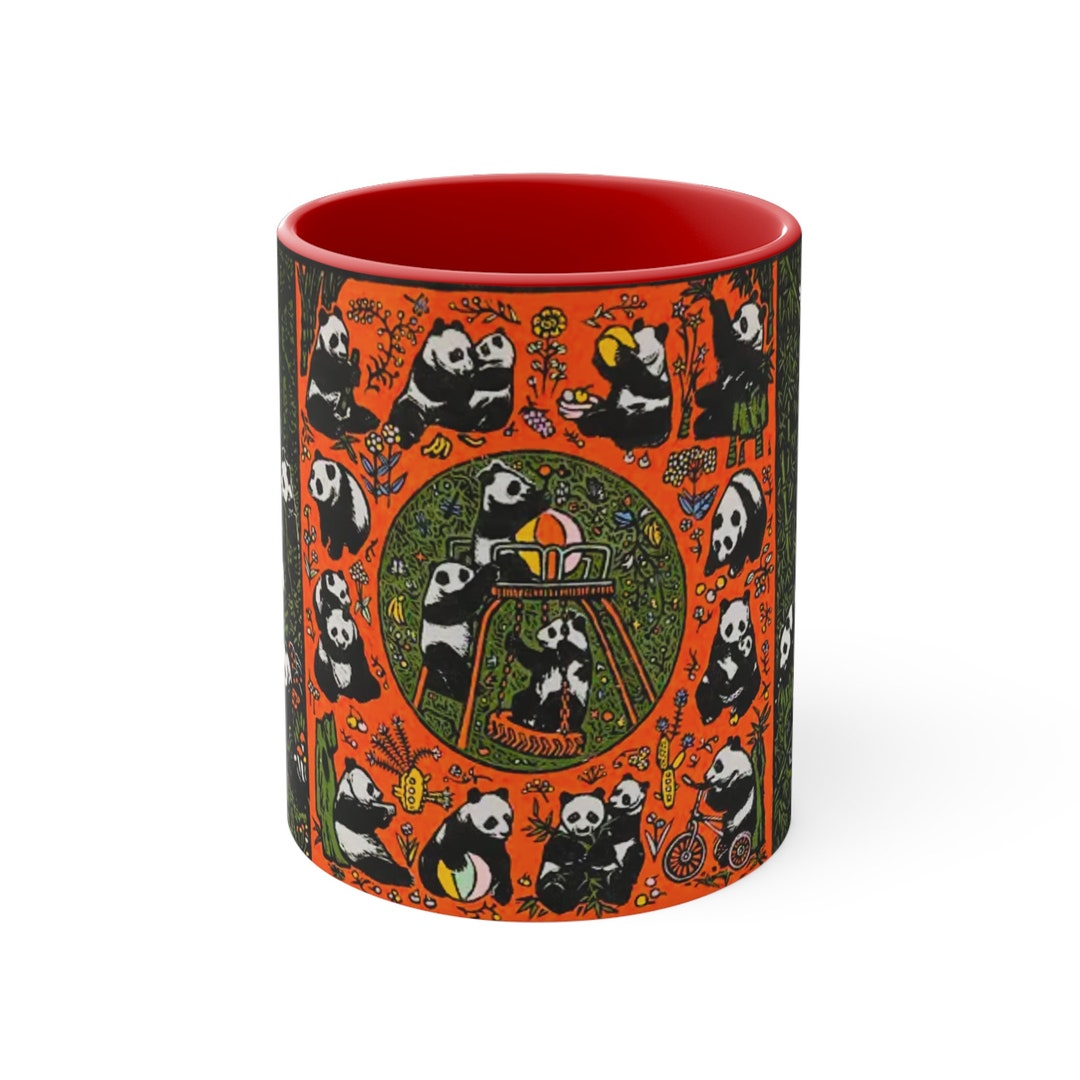 Panda Bear Coffee Mug, Panda Bear Mug, Panda Ceramic Mug, Panda ...