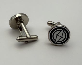 Elegant Sylop Cufflinks – Round Silver Design