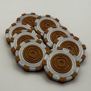 Fichas de impuestos de Sabacc de doble cara - Juego de 8/12/24/32
