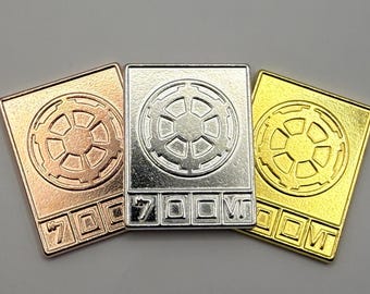 Imperial Credit Bundle | Star Wars Metal Currency | Galactic Empire Money for Collectors, Cosplay & Sabacc"