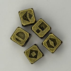 2x Metall Sabacc Spike Würfel | Star Wars Glücksspielwürfel