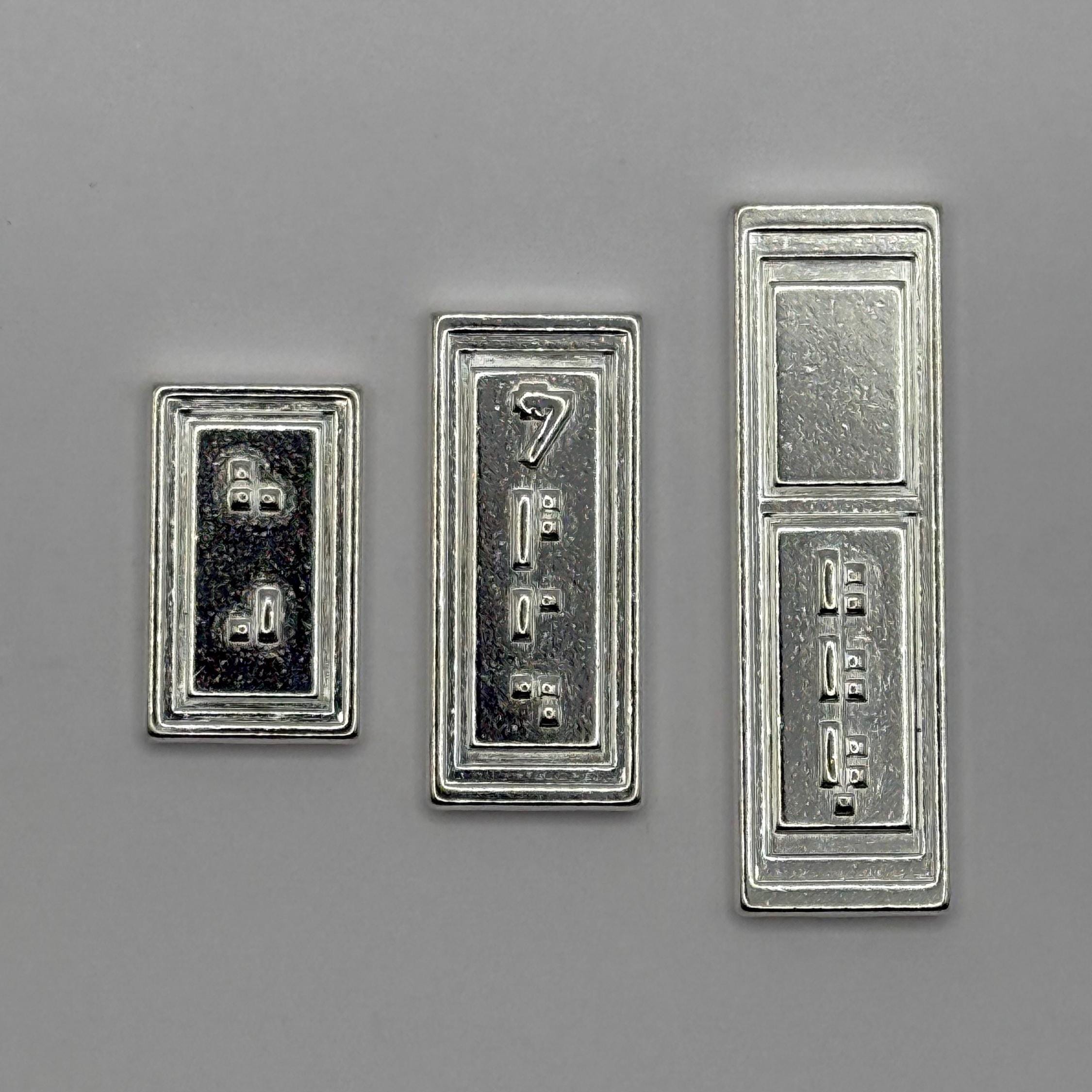 Solid Metal Sabacc Credits - 3 Piece Set In Gold, Silver & Bronze For Star Wars Gaming