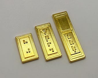 Gold Sabacc Credit Set: Star Wars Metal Currency, Cosplay Prop