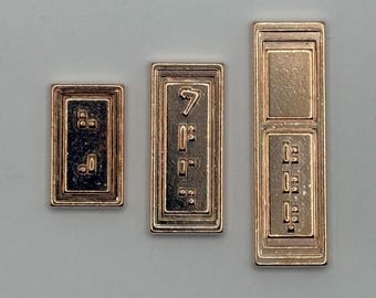 Bronze Sabacc Credit Set | 3-Piece Star Wars Metal Currency | Bronze Galactic Credit Bars for Collectors and Cosplay