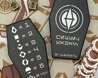 Jeu de cartes avec dés Kessel Sabacc - Inspiré par les hors-la-loi de Star Wars