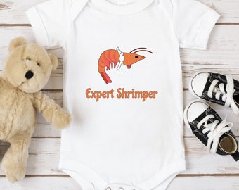 Expert Shrimper Jiu Jitsu Baby Bodysuit, Jiu Jitsu Baby bodysuit, Jiu Jitsu Baby Clothes, MMA baby clothes, Jiu Jitsu Baby Shower Gift