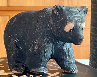 Tilgmans Keramik / Tilgmans Ceramics Kerstin Grönvall – Ceramic brown bear 1960s–1970s Sweden Scandinavian design Very Good Condition.