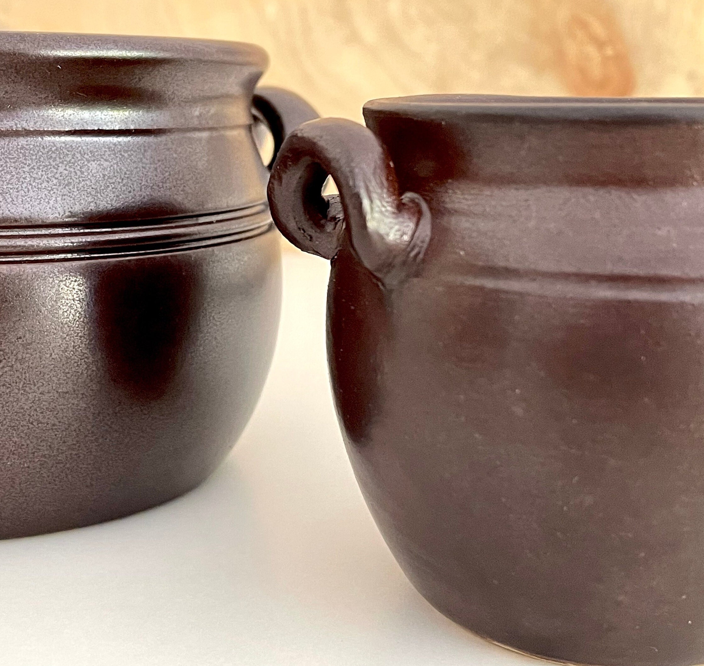 Höganäs Keramik/hoganas. Set of Two Ceramic/stoneware Pickle Jars