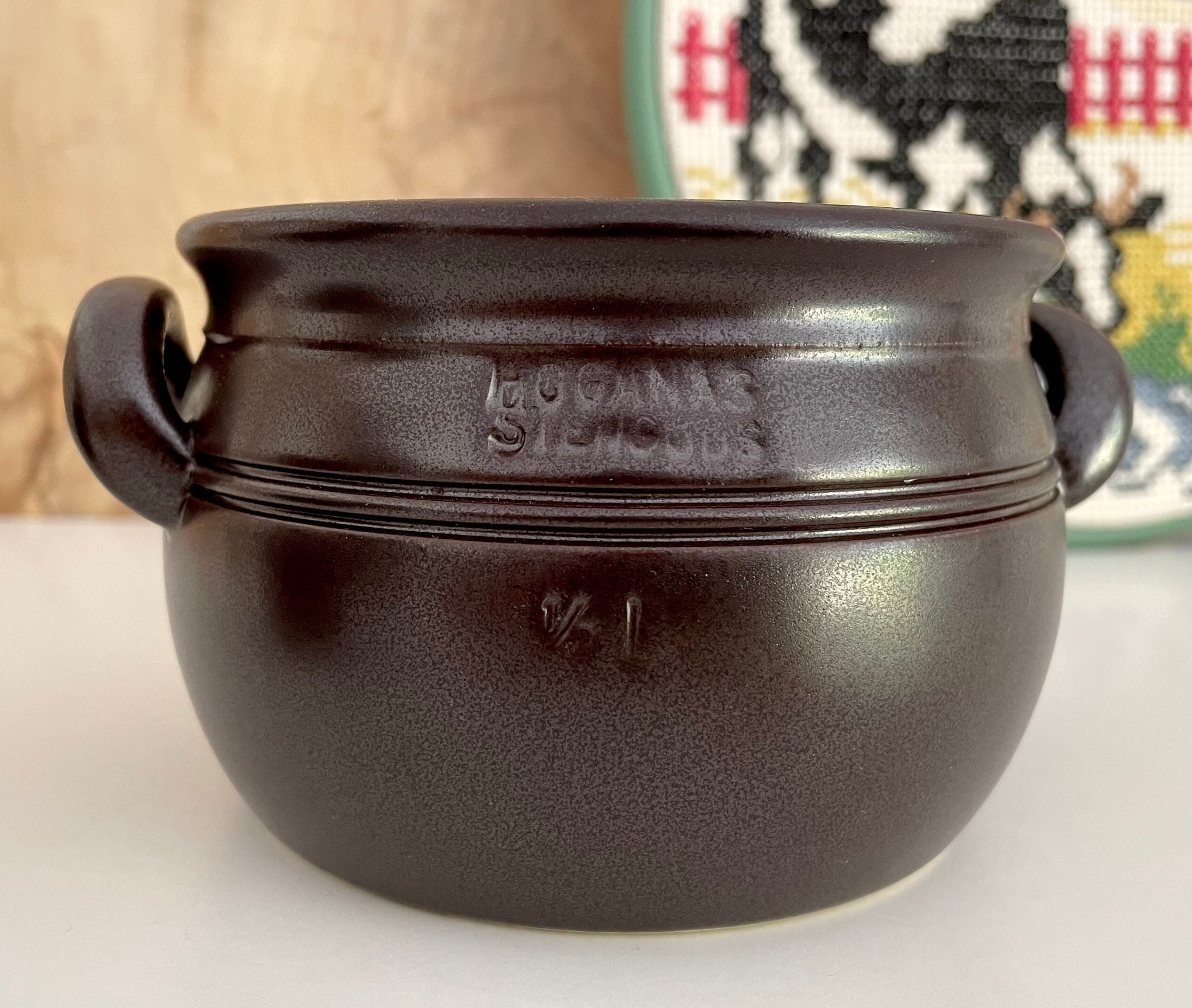 Höganäs Keramik/hoganas. Set of Two Ceramic/stoneware Pickle Jars