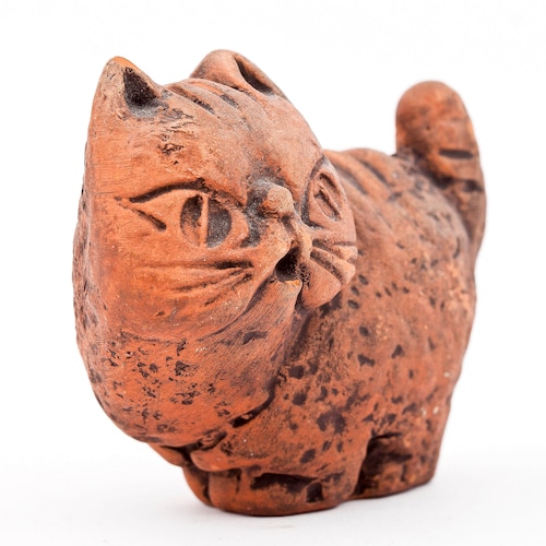 Grand vase cannelé Vicke Lindstrand des années 1940, faïence Upsala Ekeby, Suède - En vente sur France