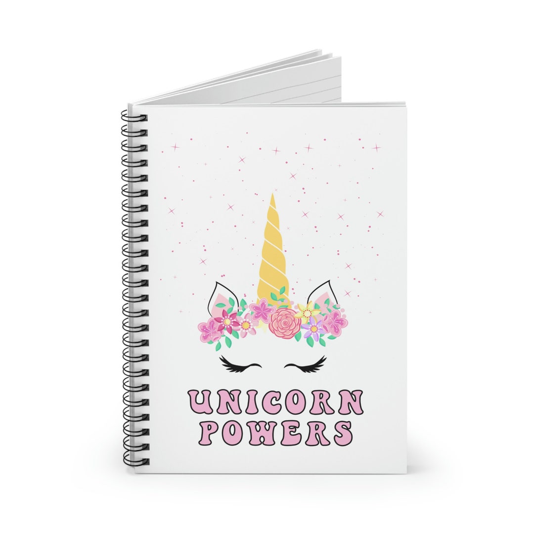 Unicorn Powers, School Supplies, Back to School Unicorn, Girls Notebook