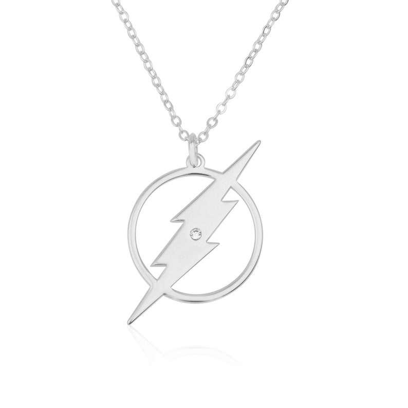 The Flash Necklace Lightning Bolt Pendant Thunderbolt Etsy