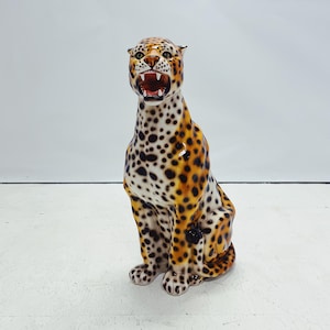 Leopard Statue Ceramic