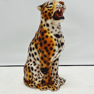 Leopard Statue Ceramic