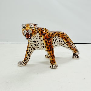 Leopard Statue Ceramic